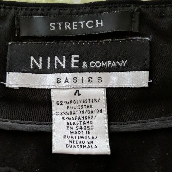 Nine & Company black stretch skirt Sz. 4 EUC - Picture 5 of 5